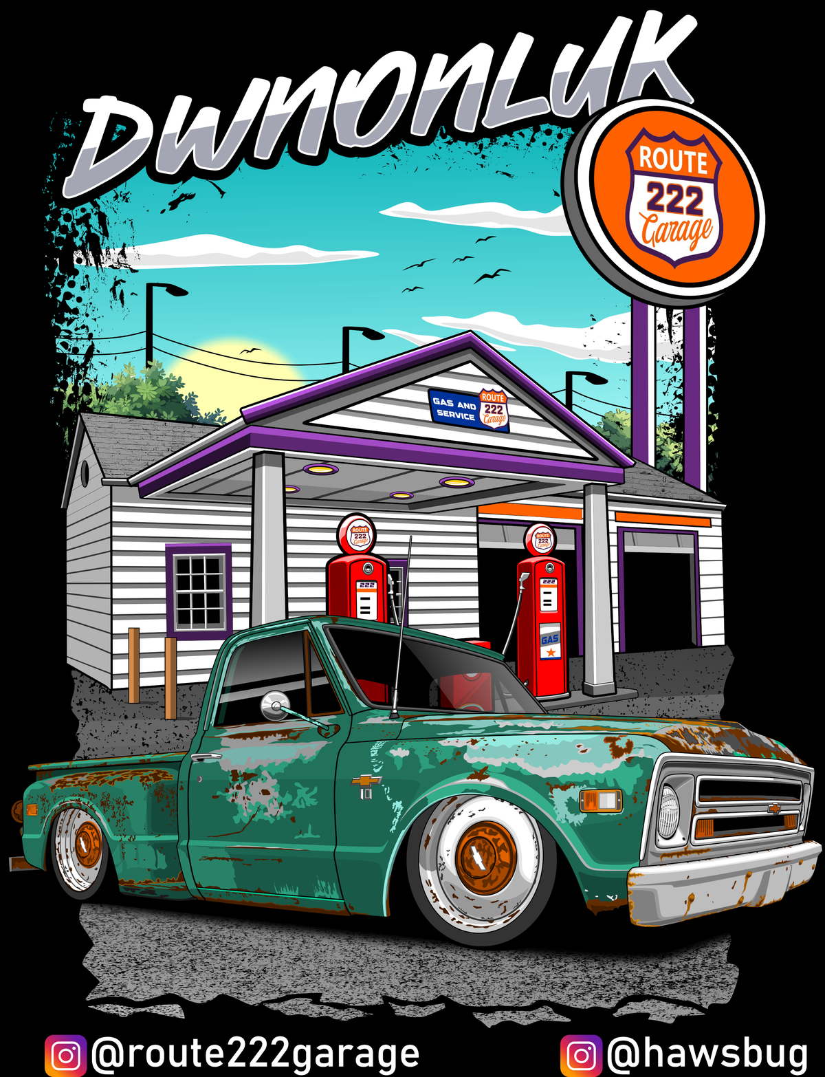 DWNONLUK T-Shirt (Orange Pocket Logo)